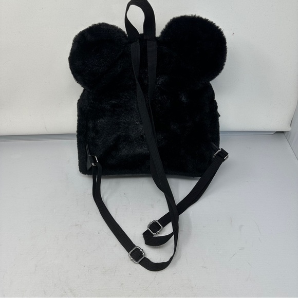 Mickey Mouse x Bioworld Disney Soft Furry Backpack Bookbag‎ with Mouse Ears GUC main image 8